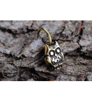 Bronze Small Owl Spiritual Bird Talisman Amulet 3D Pendant Necklace